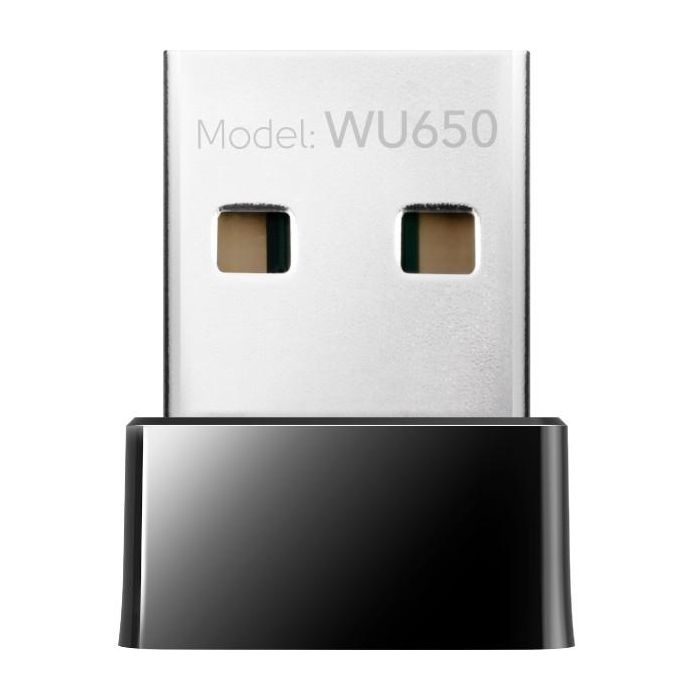 Cudy WU650 Adaptador Wi-Fi USB Mini AC650 Doble Banda 2.4/5GHz (433Mbps) para PC/Portátil