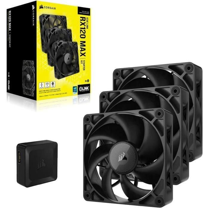 Corsair iCUE LINK RX120 MAX Ventilador Caja 120mm Triple Fan Kit CO-9051042-WW 2 Corsair iCUE LINK RX120 MAX Ventilador Caja 120mm Triple Fan Kit CO-9051042-WW 2