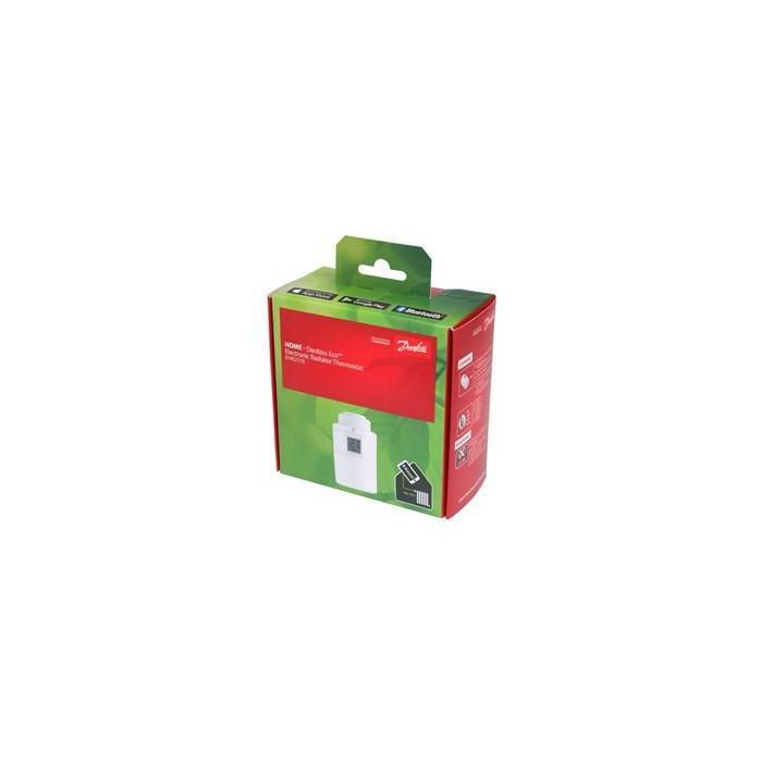 Danfoss 014G1115 Termostato de Radiador Inteligente Eco Bluetooth Compatible con Adaptadores M30, RA, RAV, RAVL 7