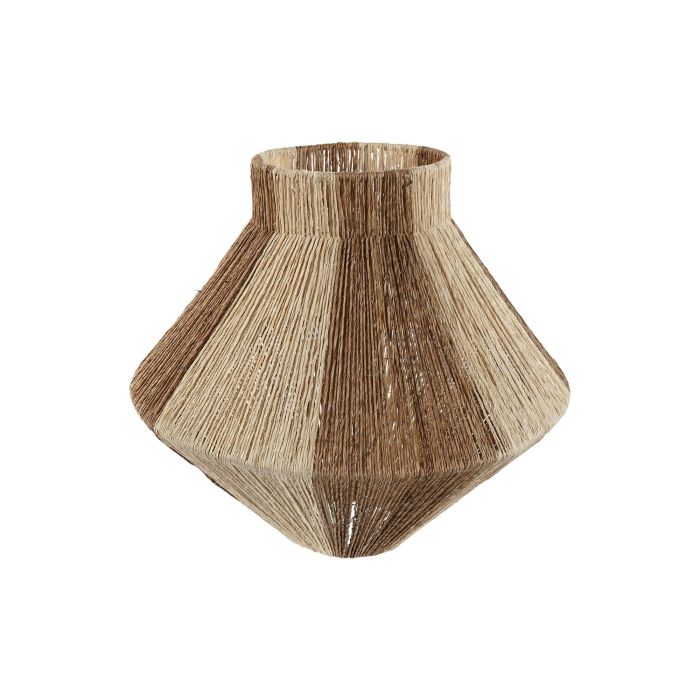 DKD Home Decor Pantalla Tropical 38 x 36 x 38 cm (2 Unidades) de Yute y Metal Natural 3