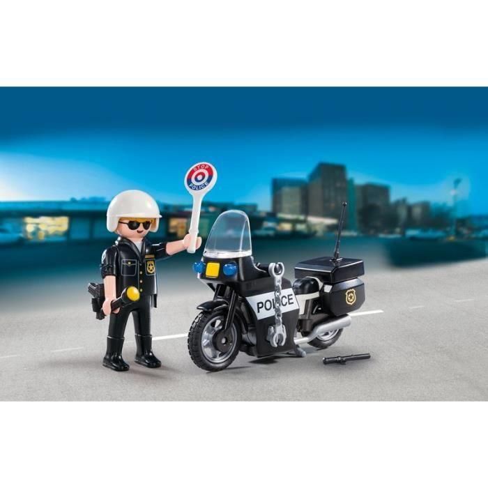 PLAYMOBIL - Maleta de Policía Motorista - Niño - 13 piezas - A partir de 4 años 1 PLAYMOBIL - Maleta de Policía Motorista - Niño - 13 piezas - A partir de 4 años 1