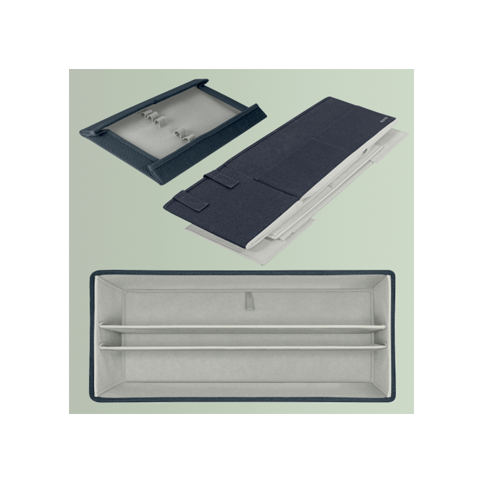 Bolsa de Trabajo para Hot Desking de Tela con Tapa, Color Gris Leitz 67230089 3 Bolsa de Trabajo para Hot Desking de Tela con Tapa, Color Gris Leitz 67230089 3