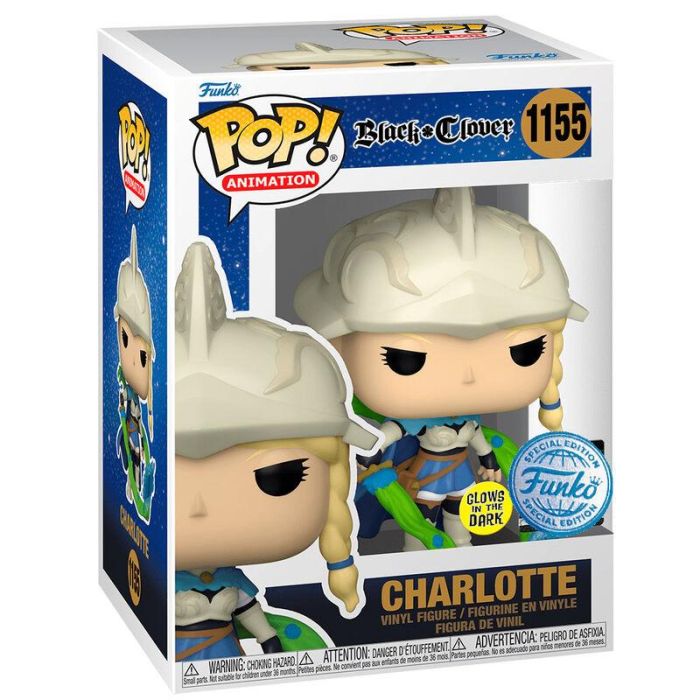 Funko Pop Black Clover Charlotte 63143 - Figura de Vinilo de 9cm con Caja Original 2 Funko Pop Black Clover Charlotte 63143 - Figura de Vinilo de 9cm con Caja Original 2