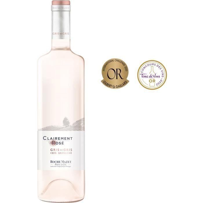 Clearly Rosé de Roche Mazet 2019 Pays d'Oc - vino rosado Languedoc