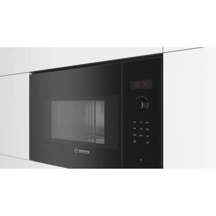 Siemens Microondas de Encastre BFL523MB1F Negro 7 Programas Automáticos 38,2 x 59,4 x 31,7 cm 2