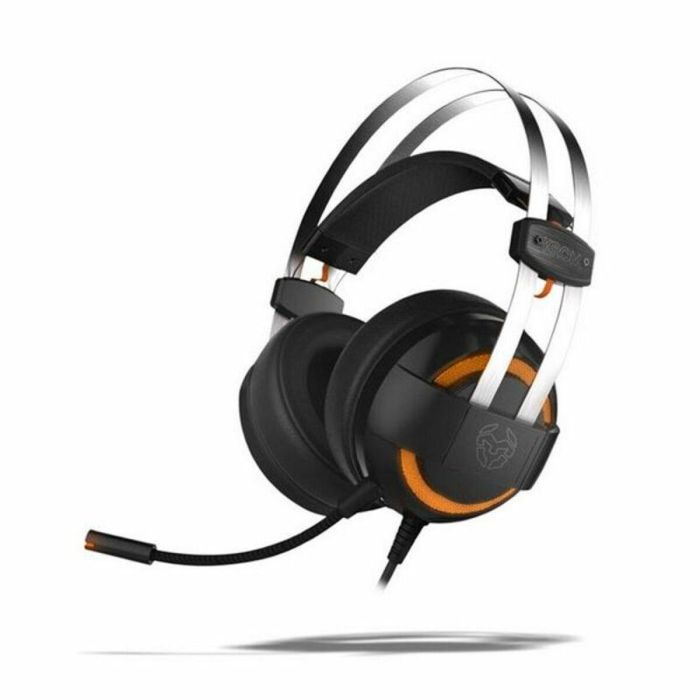 Auriculares con Micrófono Gaming Krom NXKROMKDE Negro/Naranja Negro 5