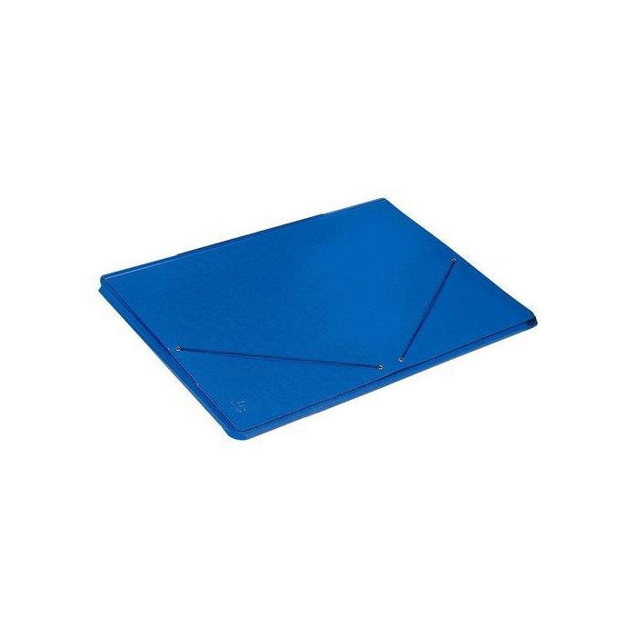 Carpeta De Dibujo Carchivo Carton Pintado Gomas Y Solapas A3 Azul