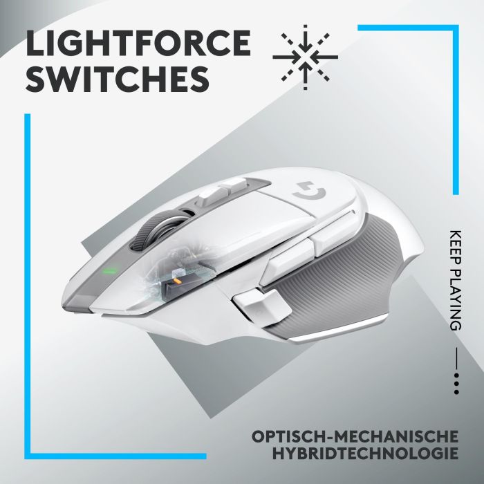 Logitech G502 X LIGHTSPEED - WHITE/CORE - EER2 8 Logitech G502 X LIGHTSPEED - WHITE/CORE - EER2 8
