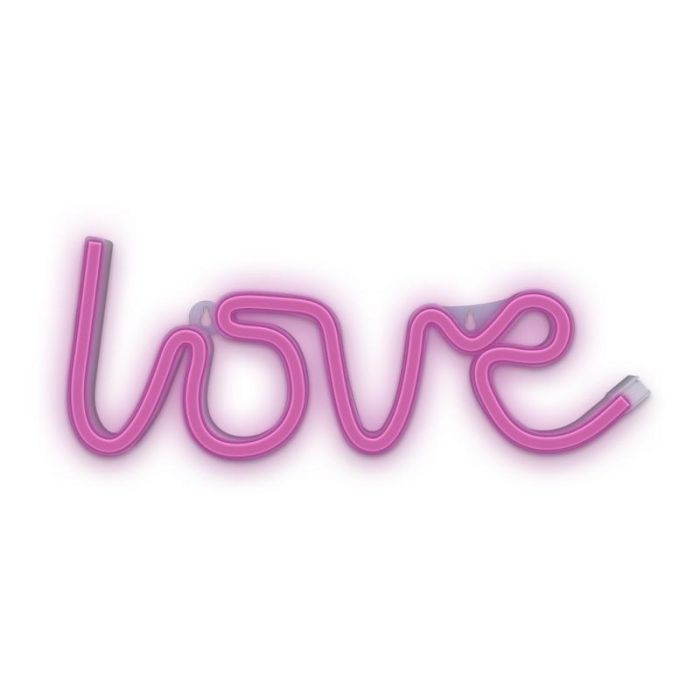 Forever Lampara Neon LED Love Pink - Iluminación Decorativa, Tecnología LED Eficiente, Funciona con USB o Pilas AA, Rosa 0 Forever Lampara Neon LED Love Pink - Iluminación Decorativa, Tecnología LED Eficiente, Funciona con USB o Pilas AA, Rosa 0