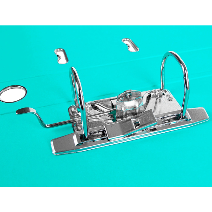 Liderpapel Archivador de Palanca Documenta Folio Forrado PVC Rado con Compresor Lomo 52 mm Verde Claro 4