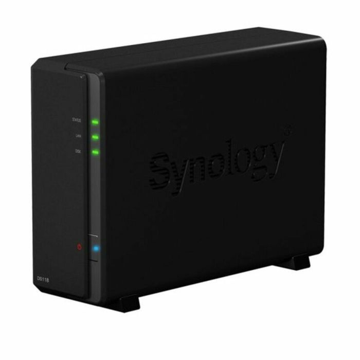 Sistema de Almacenamiento Negro Synology DS118 1 GB RAM 1,4 GHz 1 GB DDR4 10/100/1000 Mbps 10 Gbit/s 2