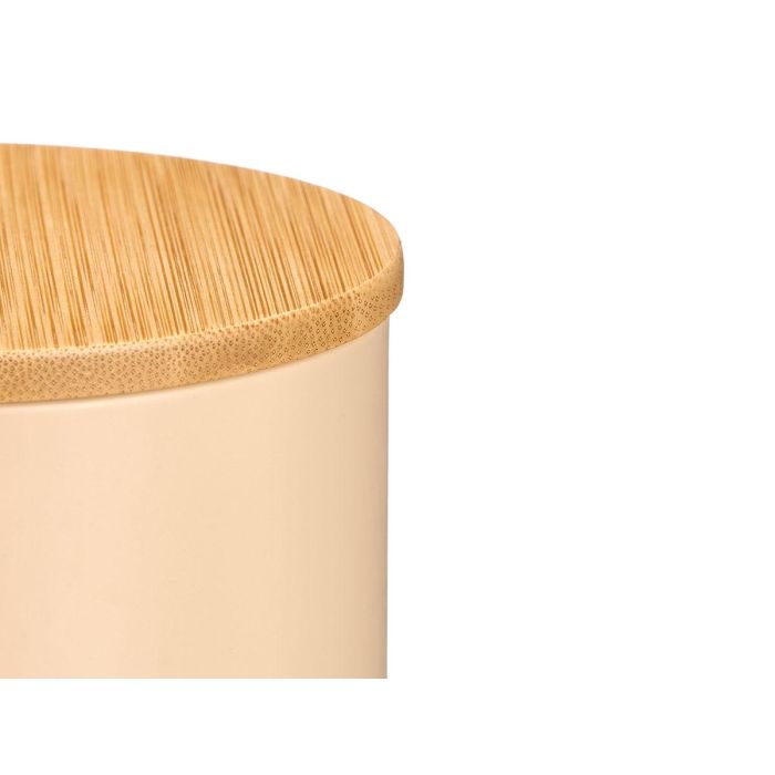 Tarro Alto Tapa Bambu Espagueti  Beige Kinvara 11x31x11cm (Set de 12) 2
