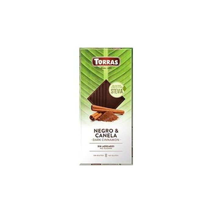 TORRAS Chocolate Negro con Canela y Stevia 125g