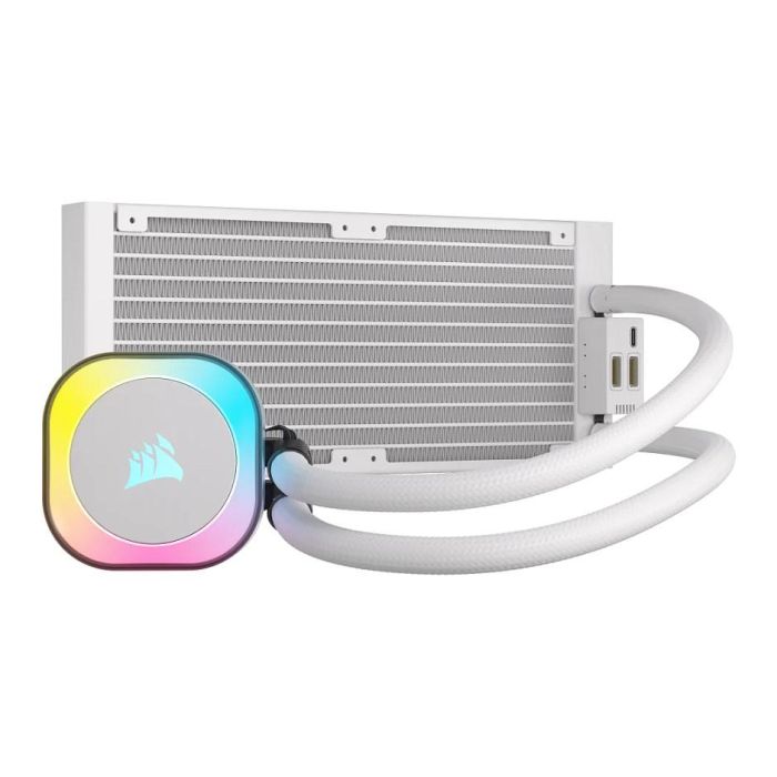 Corsair H100i iCUE LINK Refrigeración Líquida AIO 240mm Blanco RGB 1