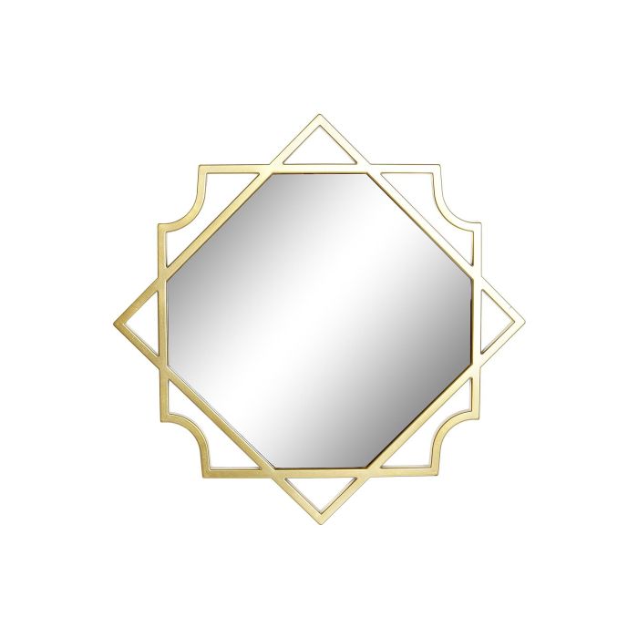 DKD Home Decor Espejo Árabe de Pared Geométrico Dorado Champán 50x50x2 cm Set de 5 Piezas (4 Unidades) 2 DKD Home Decor Espejo Árabe de Pared Geométrico Dorado Champán 50x50x2 cm Set de 5 Piezas (4 Unidades) 2