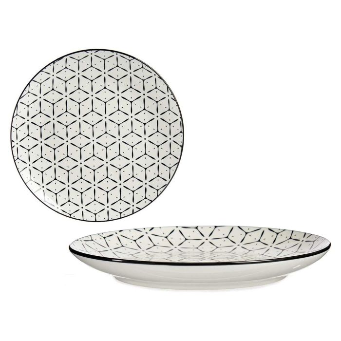 Plato Llano Griego Negro 24 cm - Vessia (24 Unidades) Plato Llano Griego Negro 24 cm - Vessia (24 Unidades)
