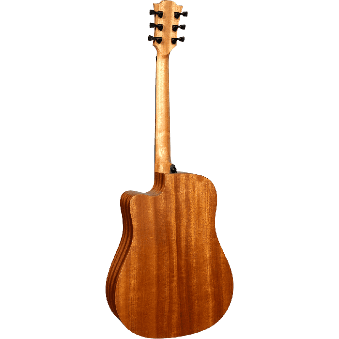 LAG Guitarra Acústica Dreadnought Cutaway Tramoantane 70 A/E Folk Eletroacsutica Natural Satinado Tapa Abeto Engelmann Macizo 3