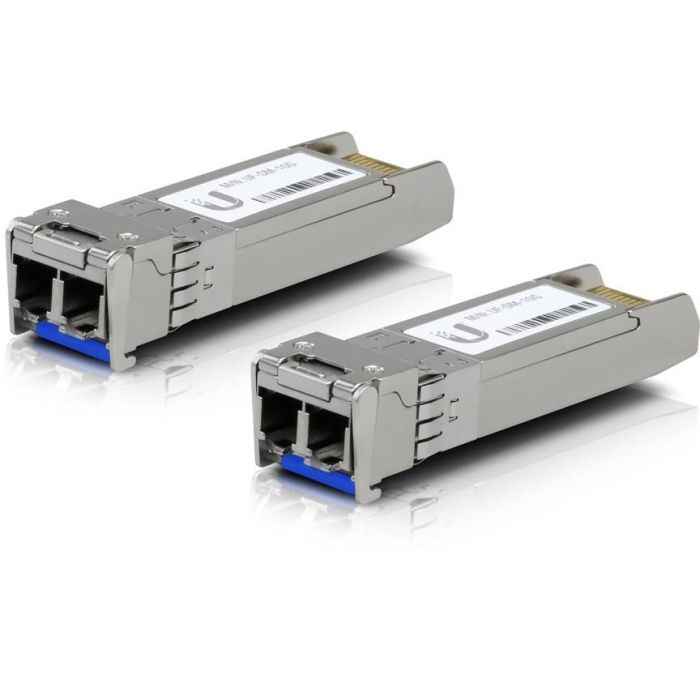 Ubiquiti UACC-OM-SM-10G-D-2 Módulo Transceptor SFP+ Fibra Óptica 10G Monomodo LC 10 km (2-Pack)