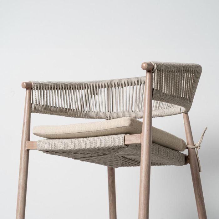 Silla Acero-Rattán Pe Exterior 57 X 58 X 77 cm