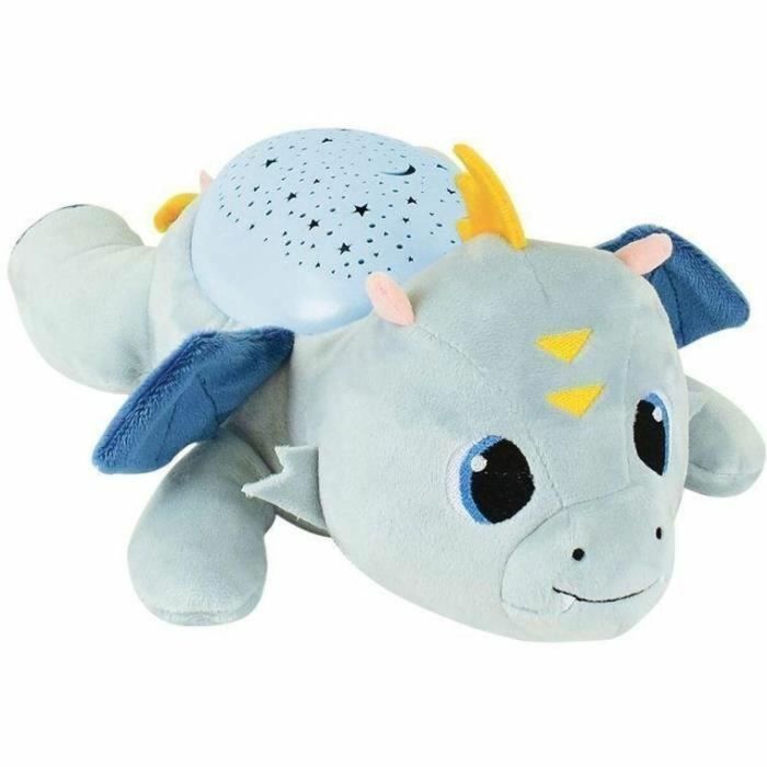 LEON THE DRAGON Luz nocturna y peluche musical +/- 39 cm 2