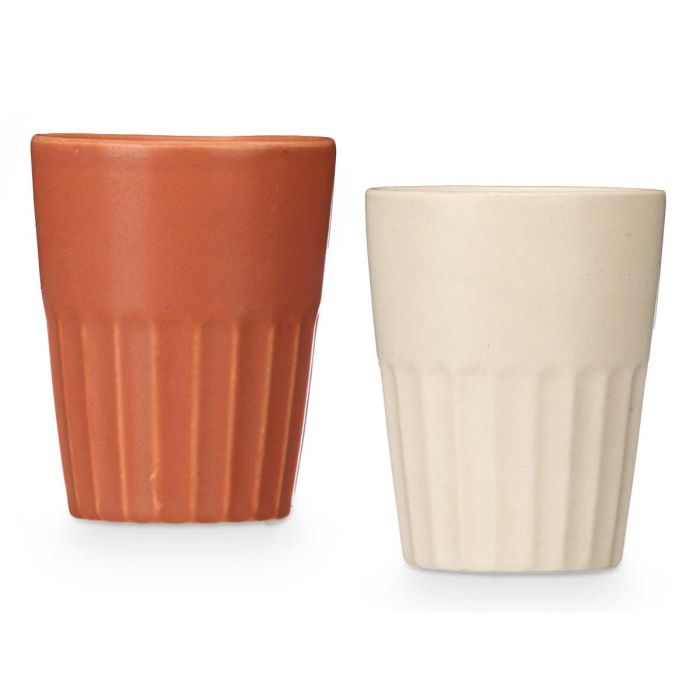 Vaso Cafe Con Leche Surtidos Marron Beige 300 Ml Vessia 8X10CM (24 Unidades) 1 Vaso Cafe Con Leche Surtidos Marron Beige 300 Ml Vessia 8X10CM (24 Unidades) 1