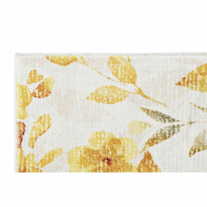 Alfombra DKD Home Decor Amarillo Blanco Poliéster Algodón Flores (120 x 180 x 0.5 cm) 1 Alfombra DKD Home Decor Amarillo Blanco Poliéster Algodón Flores (120 x 180 x 0.5 cm) 1