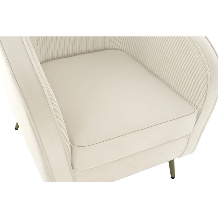 Sillon Glam DKD Home Decor Crema 68 x 73 x 70 cm 1 Sillon Glam DKD Home Decor Crema 68 x 73 x 70 cm 1