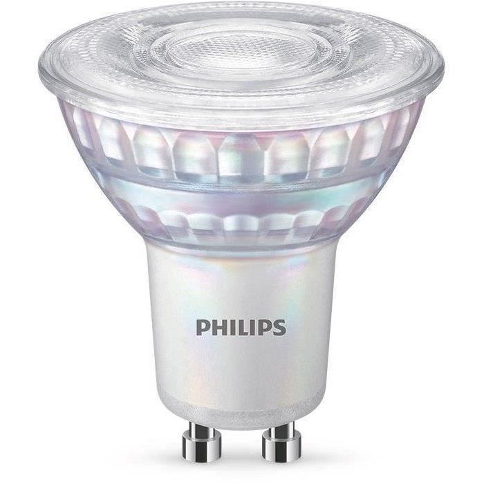 Philips Bombilla LED Equivalente 50W GU10, Regulable, Vidrio, Juego de 2 1 Philips Bombilla LED Equivalente 50W GU10, Regulable, Vidrio, Juego de 2 1