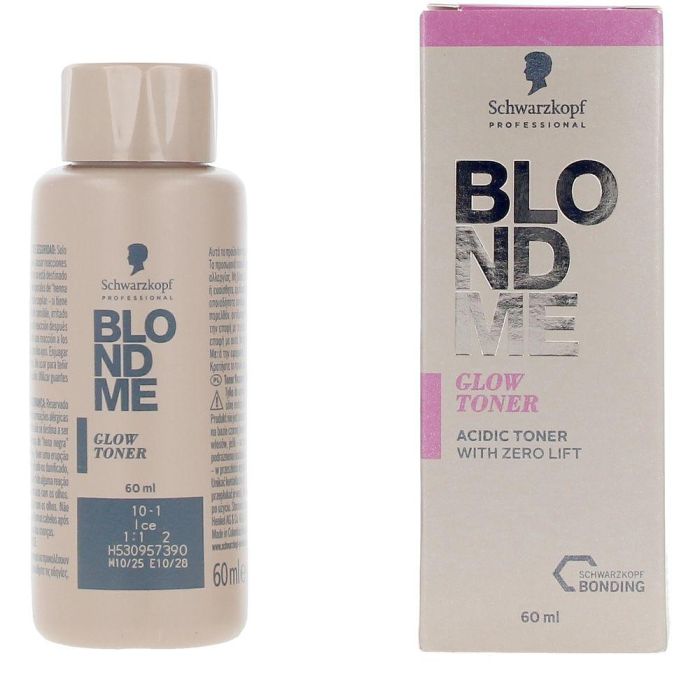 Schwarzkopf Blonde Glow Toner 10-1 Hielo - Tono Iluminador Profesional para Cabello Rubio Claro, 60 ml 1