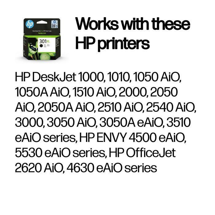 HP Tinte 301XL CH563EE Schwarz 1