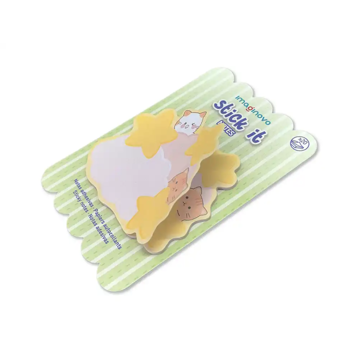 Imaginovo Bloc Notas Adhesivas 70x70 mm Nubes Fantasía 20 Hojas 4