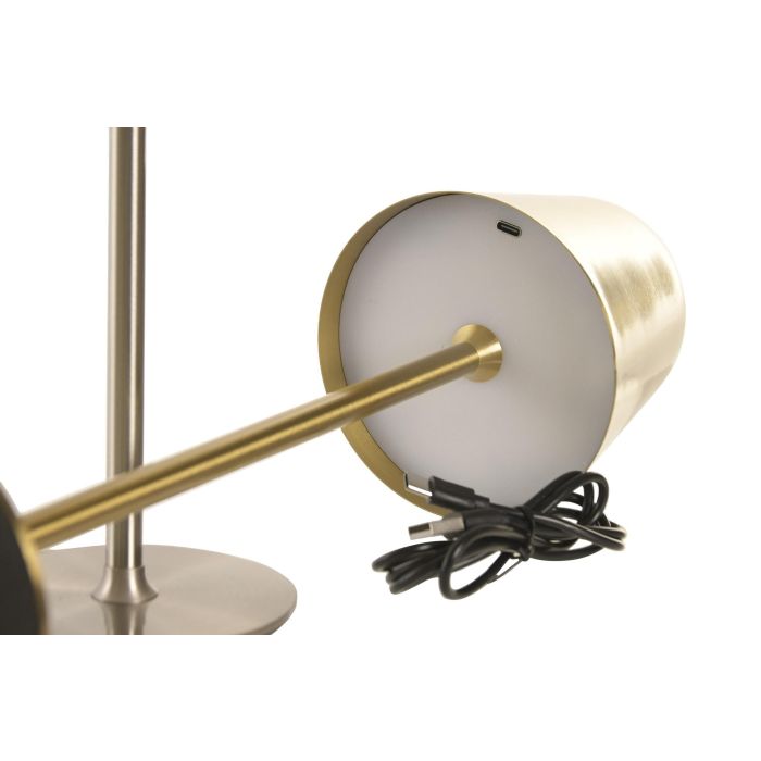 DKD Home Decor Lampara Tactil Urban Dorado Plateado 11 x 37 x 11 cm (6 Unidades)