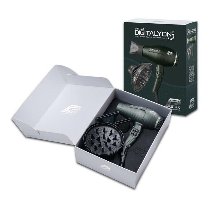 Parlux Digitalyon Antracita Secador Profesional Iónico 2400W Motor Digital E-Lyon Set Peluquería Lote 4 pz (Difusor + 2 Boquillas) 1 Parlux Digitalyon Antracita Secador Profesional Iónico 2400W Motor Digital E-Lyon Set Peluquería Lote 4 pz (Difusor + 2 Boquillas) 1