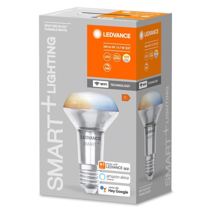 [LVE-4058075609532] Ledvance "SMART" Bombilla LED  E27 4,7W 345Lm 2700…6500K 45º  Regulable - CCT 1
