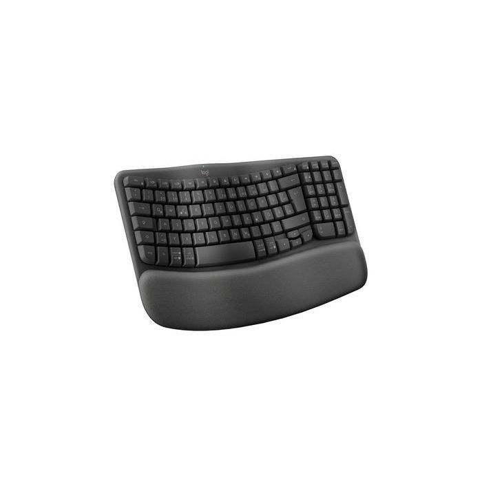 Logitech Wave Keys wireless ergonomic keyboard with a cushioned palm rest 1 Logitech Wave Keys wireless ergonomic keyboard with a cushioned palm rest 1