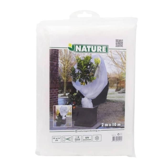 NATURE Vela de invernada 30 g / m² - 2 x 10 m - Blanco 3