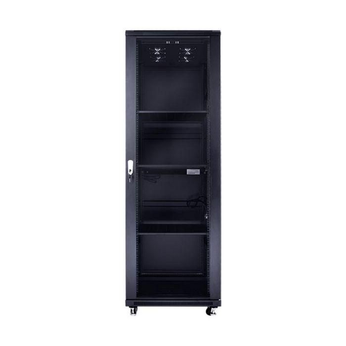 MicroConnect Armario rack de 19" 32HU Ancho 600x800. Negro RAL 9004 2