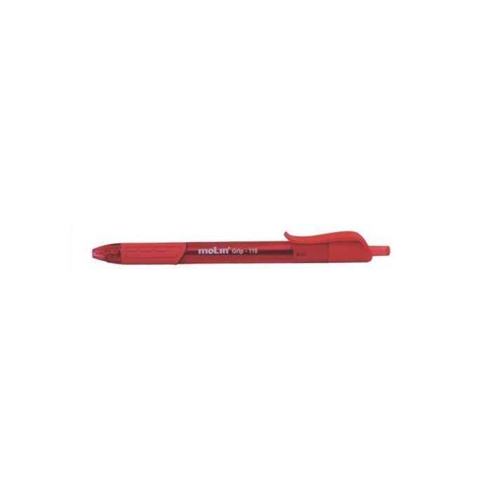 Boligrafo Molin Retractil Rojo 12 unidades