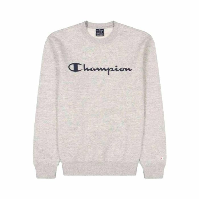 Sudadera con Capucha Hombre Champion Crewneck Blanco Gris S 0 Sudadera con Capucha Hombre Champion Crewneck Blanco Gris S 0