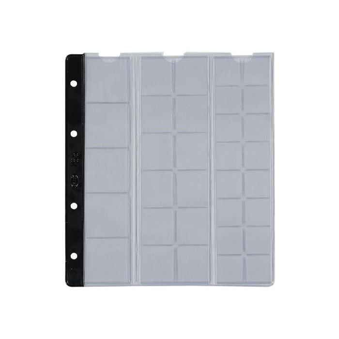 Funda Para Album De Monedas Pardo Con Lomo Rfzo.Negro Ø 22, 29 Y 37Mm (16+12+5 Aloj.) (Set de 10)