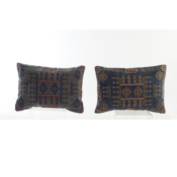 DKD Home Decor Cojin Arabe Josta Bordado Geométrico Azul Naranja 10 x 35 x 50 cm (2 Unidades) 0 DKD Home Decor Cojin Arabe Josta Bordado Geométrico Azul Naranja 10 x 35 x 50 cm (2 Unidades) 0