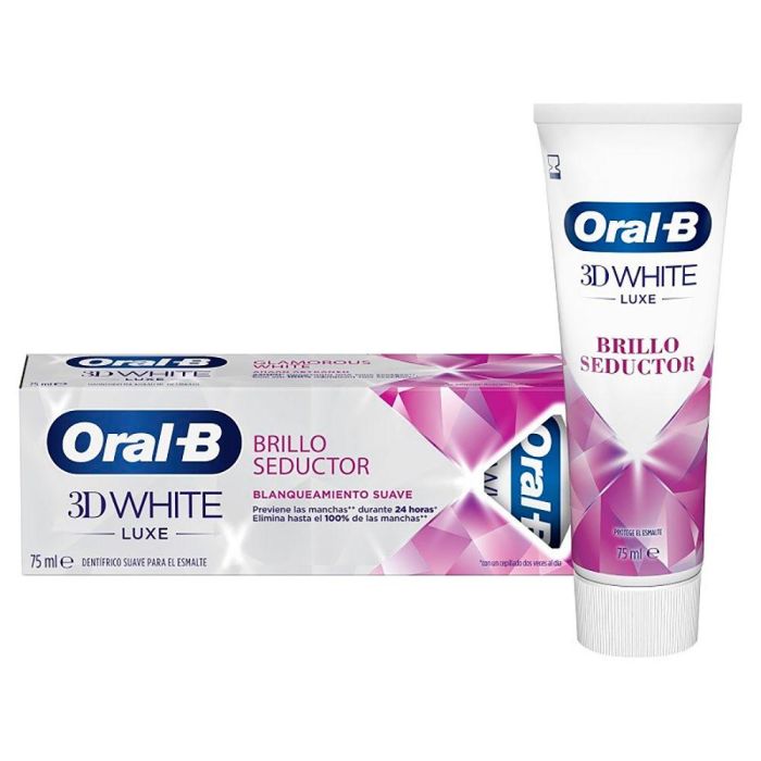 Oral-B 3D White Luxe Brillo Seductor Pasta Dentífrica, Elimina Manchas, 75 ml