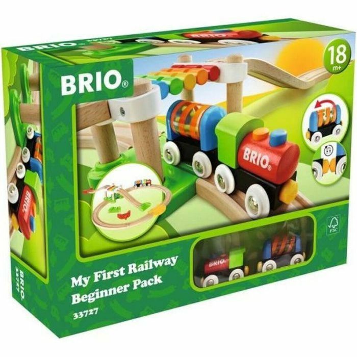 Brio 33727 Mi Primer Circuito de Descubrimiento, Tren Magnético, Rieles Elevados y Puente Colgante para Niños +18 meses