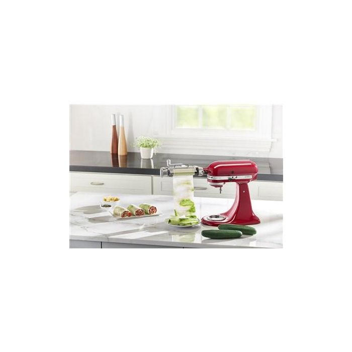 Kitchenaid 5KSMSCA Cortador de Verduras en Láminas Accesorio para Robots de Cocina con 2 Cuchillas de Acero Inoxidable 12