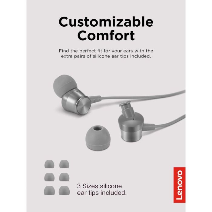 Auriculares con Micrófono Lenovo GXD1J77354 Gris 6