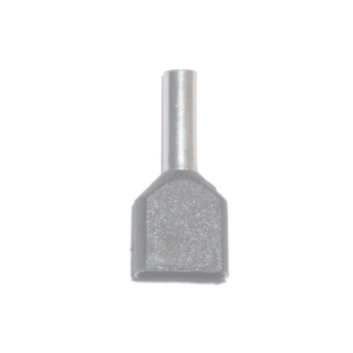 Puntera aislada 04,00 mm², doble, gris, 100 unidades Puntera aislada 04,00 mm², doble, gris, 100 unidades