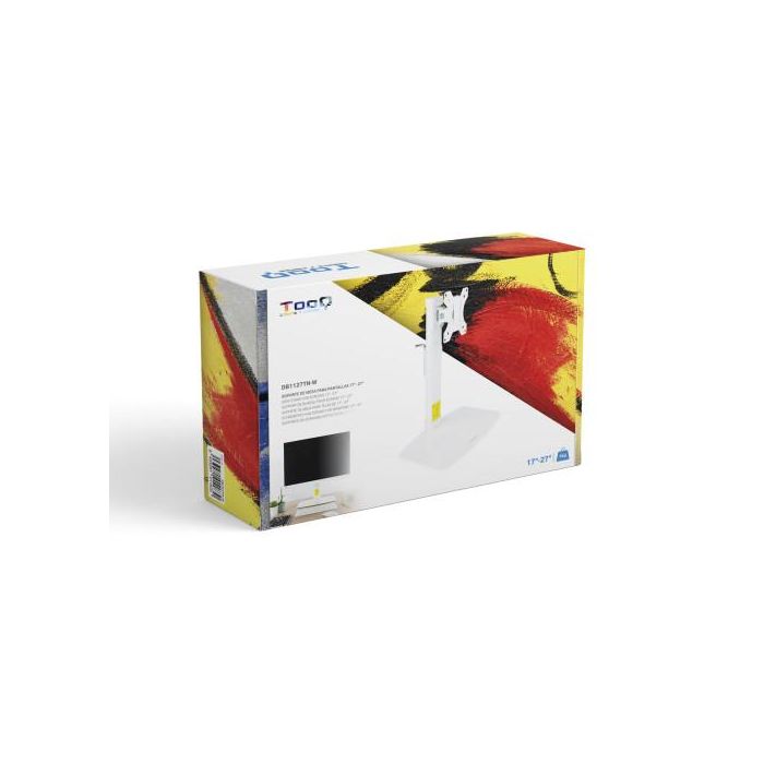 TooQ DB1127TN-W Soporte para Monitor de Escritorio, 27", Independiente, Blanco TooQ DB1127TN-W Soporte para Monitor de Escritorio, 27", Independiente, Blanco