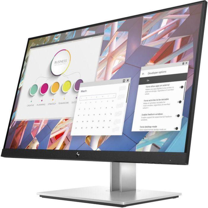 HP E24 G4 FHD Monitor 23.8" Full HD 1920x1080 IPS, 5ms, 250cd/m², Angulo Visión 178°, Ergonómico, HP Eye Ease 1