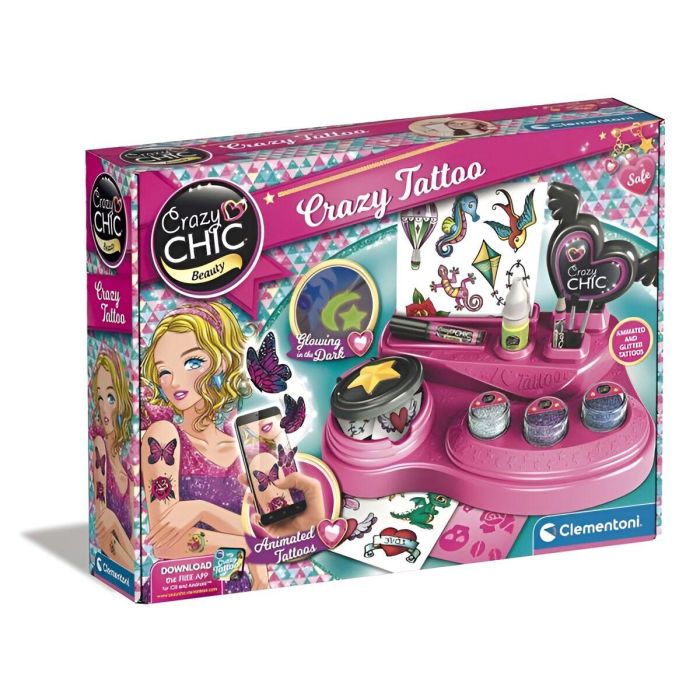 Clementoni Estudio Crazy Tatoo Kit de Tatuajes para Niños y Niñas Juguete Creativo +6 Años, Medidas 38.5x28.5x7.8 cm 9 Clementoni Estudio Crazy Tatoo Kit de Tatuajes para Niños y Niñas Juguete Creativo +6 Años, Medidas 38.5x28.5x7.8 cm 9