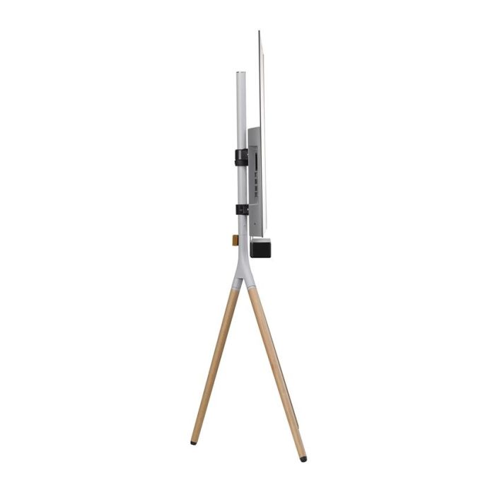 One For All WM7472 Soporte para TV Tipo Trípode Giratorio 360°, para Pantallas de 32'' a 65'', Diseño Elegante con Patas de Madera 5